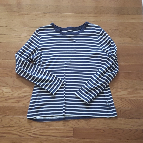Lands' End | Tops | Striped Lands End Long Sleeve Tee Sz Large | Poshmark